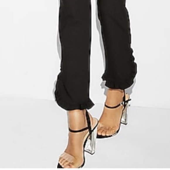 Express Columnist Pant with Ruffle Hem - Picture 3 of 4